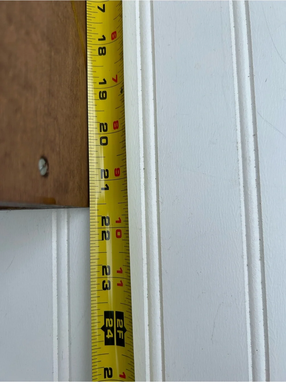 Vintage Shelf Wood Corner Wall Hanging Handmade Cottagecore Solid 21.5x8.5